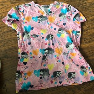Hedgehog Scrub Top